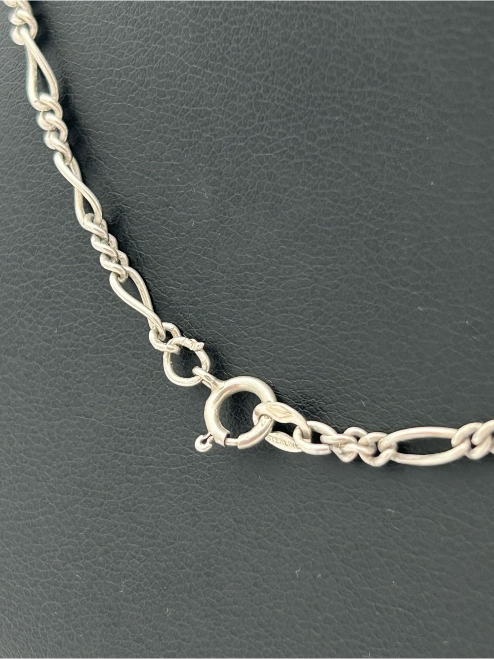 Heart-Shaped Locket with Figaro Chain - Picture 6 of 11
